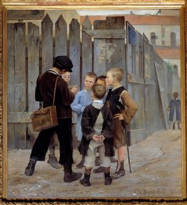 Bir çocuk komplo toplantısı. Maria Konstantinovna Bashkirtseva (Bashkirtseff) (1860-1884) tarafından yapılan resim 1884 Güneş. 1,9x1,7 m Paris, musee d