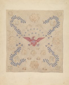 Kartal ve Yıldız Yatak Örtüsü by Marian Curtis Foster