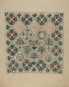 İşlemeli Aplike Yorgan by Marian Curtis Foster