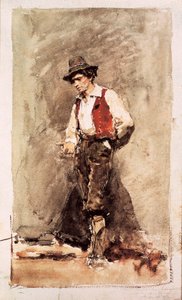Calabria. Mariano Fortuny (1838-1874) tarafından suluboya. 1868. Barselona. Katalonya Ulusal Sanat Müzesi.