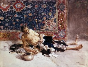 Afyon tiryakisi. Afyon tiryakisi. Mariano Fortuny y Marsal