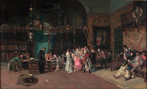 Le mariage espagnol - İspanyol Düğünü - Peinture de Fortuny, Mariano (1838-1874) - 1870 - Tuval üzerine yağlı boya - 60x93,5 - Museu Nacional d