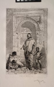 Faslı Aile by Mariano Fortuny y Marsal