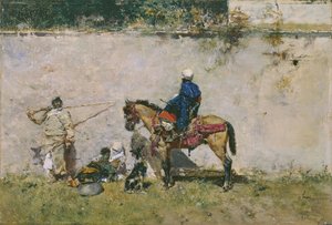 Oryantalizm: su kenarında Faslı bir aile (Faslılar) - Mariano Fortuny