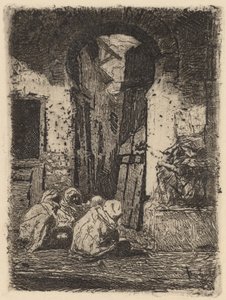 Tánger (Oturan Araplar) by Marià Fortuny