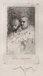 Kardinal Deaux. by Mariano José María Bernardo Fortuny y Carbó