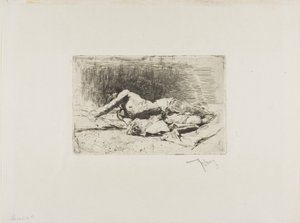 Yuvarlanan Adam by Mariano Fortuny y Marsal