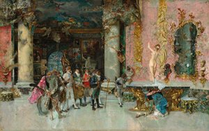 Model Seçimi, c.1866-74 (panelde yağlı boya) by Mariano José María Bernardo Fortuny y Carbó