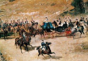 Kraliçe María Cristina ve kızı Isabel II, 1837