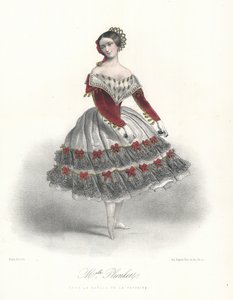 Belçikalı balerin Adeline Plunkett, La Manola de la Favorite, c1860 (renkli taş)