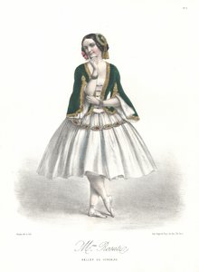 Adolphe Adam'ın Paris Operası'ndaki Le Corsaire balesinde İtalyan balerin Carolina Rosati