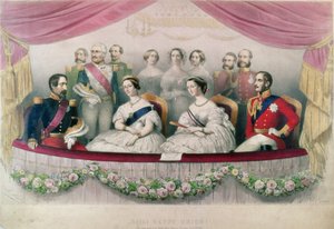 Hail Happy Union, the State visit to the Royal Italian Opera by Queen Victoria, Prince Albert and the Emperor and the Empress of France, 1855 