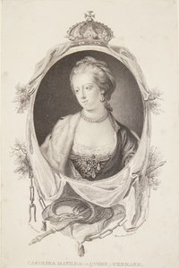 Caroline Mathilde'nin Portresi by Marie Anne Bourlier