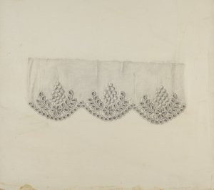 İşlemeli Kenar, c. 1938. by Marie Famularo