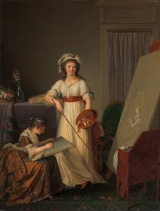Bir Kadın Ressamın Atölyesinin İçi, 1789.