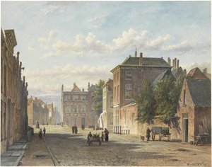 Lahey'deki Gedempte Burgwal by Marinus van Raden