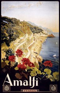 Amalfi Sahili Gezi Posteri, c.1910 (litografi)