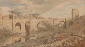 Toledo yakınlarındaki köprü by Marius Bauer