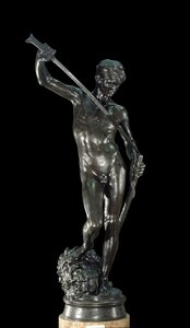 David Bronz Heykeli, Antonin Mercia (1845-1916) Paris, Musee d