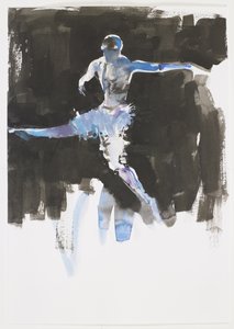 Dans (kağıt üzerinde mürekkep ve wc) by Mark Adlington