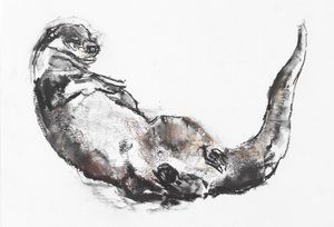 Kurutma (kağıt üzerinde kömür ve kömür) by Mark Adlington