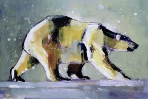 Ice Bear, 1998 (kağıt üzerinde karışık teknik)
