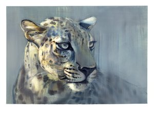 Predator II (Arap Leoparı), 2009 (kağıt üzerine yağlı boya)