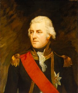 Kaptan John Borlase Warren (1753-1822), 19. yüzyıl başı (tuval üzerine yağlıboya) by Mark Oates
