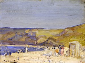 Runswick Bay (panelde yağ)