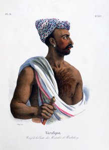 'Pondicherry Puducherry'deki Kast Şefi', Hindistan, 1828