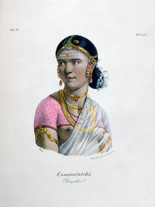 Kadın dansçı bayadere, 1828 by Marlet et Cie