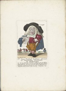 De dwerg Lucas Hirnzwik, en iyi savunucu olarak, yaklaşık 1710 doktor Lucas Hirnzwik, Swabian Schnekenfeld