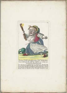 De dwerg Malper Höllriglin, waardin olarak, yaklaşık 1710 Malper Höllriglin Würthin ve Hünerloch auff der Pasteij