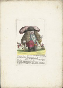 Süvari generali olarak cüce Nicolas Charon, M.Ö. 1710 Nicolas Charon, Viconte de Corbeillac, General de Cavallerie, Gouverneur, et grand Intendt. de l