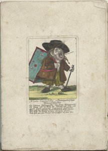 De dwerg Nicolo Cantabella, yaklaşık 1710 Nicolo Cantabella, Savoyard solucan kesici (nesne üzerindeki başlık) Il Callotto resurcitato veya Yeni Mobilyalı Küçük Dolap (seri başlığı) by Martin Engelbrecht (attributed to)