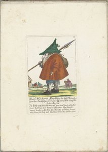 De dwerg Riepl Gleichdron, yaklaşık 1710 Riepl Gleichdron, Lisanslı ve Ayrıcalıklı Sosis Kesici ve İspanyol Elma Abaldatörü (nesne üzerindeki başlık) Il Callotto resurcitato veya Yeni döşenmiş Zwerchen Dolabı (seri başlığı) by Martin Engelbrecht (attributed to)