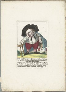 Dwerg Veith Schöberl von Gümpendriel, yaklaşık 1710 Veith Schöberl von Gümpendriel doğdu, Crabatendörffl