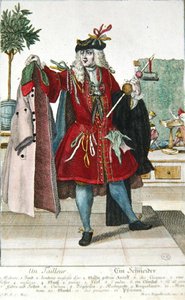 Terzi, c.1735 (renkli gravür) by Martin Engelbrecht