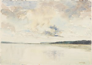 Seine Ağzı (kağıt üzerine karakalem ve sulu boya) by Martin Hardie