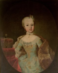 Archduchess Maria Josepha Habsburg-Lothringen (1751-67), twelveth child of Empress Maria Theresa of Austria (1717-80) and Emperor Francis I (1708-65) by Martin II Mytens or Meytens