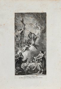 Aziz Johannes von Nepomuk'un Tanrılaştırılması by Martin Johann Schmidt