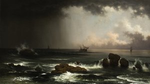 Batan Gemi ile Sahil Manzarası, 1863
