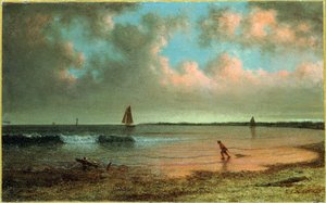 New England Sahil Manzarası by Martin Johnson Heade