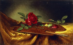 Paletteki Güller, 1880"ler by Martin Johnson Heade