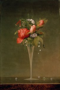 Şarap Kadehi ile Natürmort, 1860 by Martin Johnson Heade
