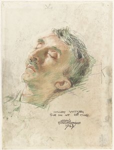 Willem Witsen ölüm döşeğinde Willem Witsen sur oğlu lit de mort (nesnedeki başlık)