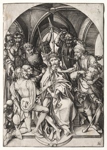 İsa Dikenlerle Taçlandırıldı. by Martin Schongauer