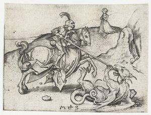 Aziz George ve Ejderha by Martin Schongauer