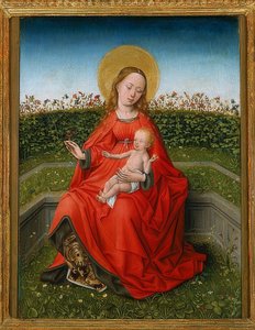 Madonna gül bahçesinde