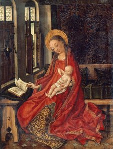 Odada Çocuklu Madonna, Martin Schongauer (yaklaşık 1430-1491) by Martin Schongauer